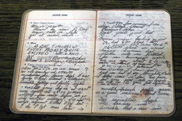 بازسازی دفترچه یادداشت سربازان جنگ جهانی دوم