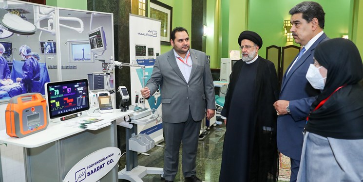 بازدید روسای جمهور ایران و ونزوئلا از نمایشگاه دستاوردهای دانش‌بنیان شرکت‌های ایرانی