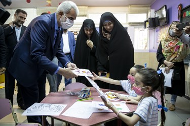 یوسف نوری وزیر آموزش و پرورش در آیین  افتتاح پایگاه سنجش سلامت جسمانی آموزش و پرورش