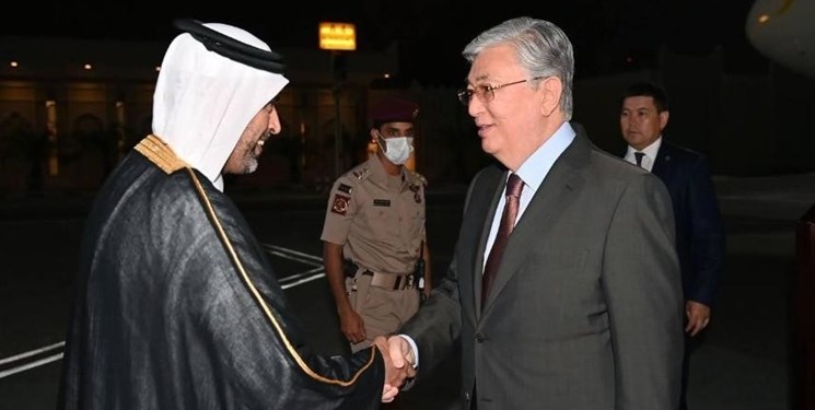 رئیس جمهور قزاقستان وارد قطر شد