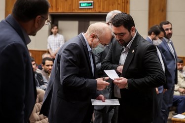 محمدباقر قالیباف رئیس مجلس شورای اسلامی در کنگره ملی معلمان با حضور رئیس مجلس