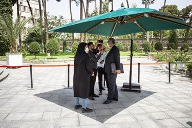 بهرام عین‌اللهی وزیر بهداشت در حاشیه جلسه هیات دولت