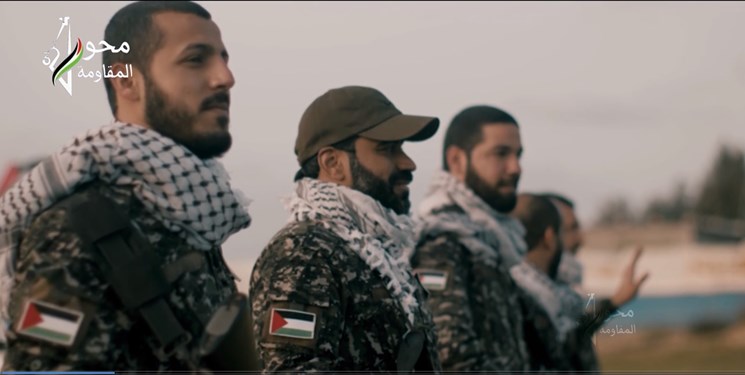 اجرای سرود سلام فرمانده توسط رزمندگان فلسطینی و عراقی+فیلم