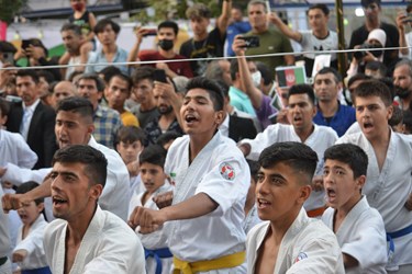 حضور گسترده مهاجرین و موکب های افغانستانی در سفره ۱۰ کیلومتری غدیر در تهران