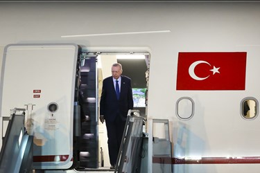 ورود رجب طیب اردوغان رئیس‌جمهور ترکیه به تهران