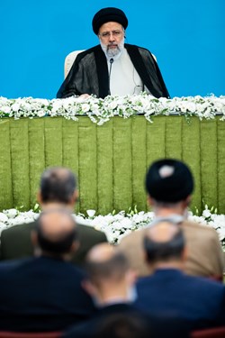 سخنرانی آیت الله سید ابراهیم رئیسی رئیس جمهوری اسلامی ایران در کنفرانس خبری اجلاس سه جانبه آستانه