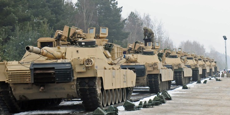 ادامه تنش زایی آمریکا؛ اعزام تانک‌های «آبرامز» به بلژیک