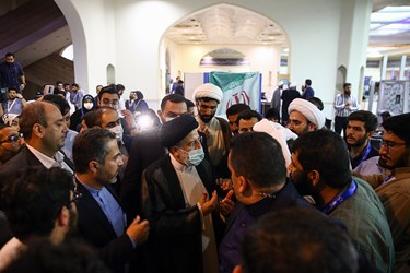 حضور آیت الله سیدابراهیم رئیسی، رئیس جمهور در دومین روز نمایشگاه هم افزایی مدیریت ایران