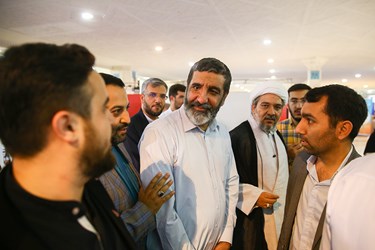 حضور حسین یکتا، عضو شورای مرکزی قرارگاه عمار در سومین روز نمایشگاه هم افزایی مدیریت ایران
