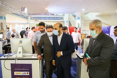 حضور احمد اصانلو رئیس سازمان تعزیرات حکومتی در سومین روز نمایشگاه هم افزایی مدیریت ایران