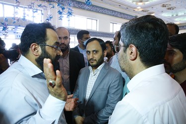 حضور علی بهادری جهرمی سخنگوی دولت در سومین روز نمایشگاه هم افزایی مدیریت ایران