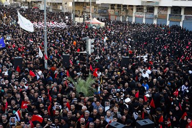 تجمع مردمی جریان حکمت ملی عراق در آغاز محرم 