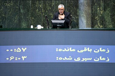 حمید سجادی وزیر ورزش و جوانان در صحن علنی مجلس شورای اسلامی