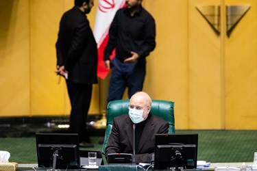 محمدباقر قالیباف رئیس مجلس شورای اسلامی در صحن علنی مجلس 