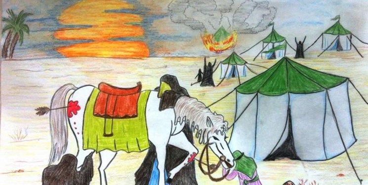 تقدیر از ۲۰ برگزیده مسابقه نقاشی ویژه محرم در ایلام