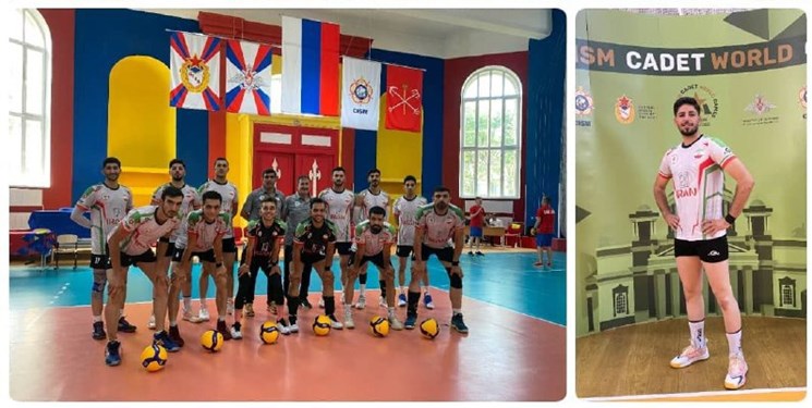 حضور والیبالیست چهارمحال و بختیاری در مسابقات نظامیان جهان