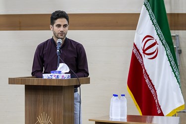 سخنرانی بهزاد گلستانی خبرنگار خبرگزاری پانا در مراسم بزرگداشت روز خبرنگار در ارومیه