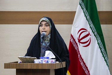 سخنرانی زیبا محمدی خبرنگار خبرگزاری صداوسیما در مراسم بزرگداشت روز خبرنگار در ارومیه