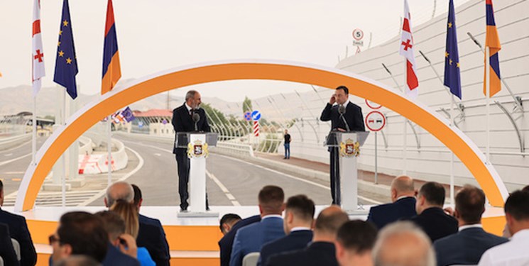 «پل دوستی» ارمنستان و گرجستان، با بودجه اتحادیه اروپا افتتاح شد +عکس