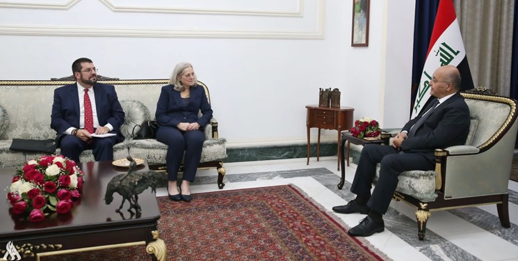 دیدار سفیر آمریکا با رئیس جمهور عراق با محوریت «کاهش تنش‌ها در منطقه»