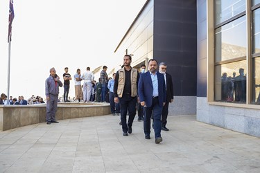 بازدید سید احسان خاندوزی وزیر امور اقتصادی و دارایی از پایانه مرزی سرو