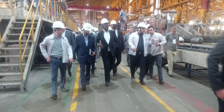 بازدید وزیر نفت نیجریه از یک واحد صنعتی در قزوین