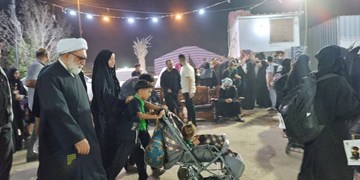 فیلم| حضور تولیت آستان قدس رضوی در مواکب عراقی