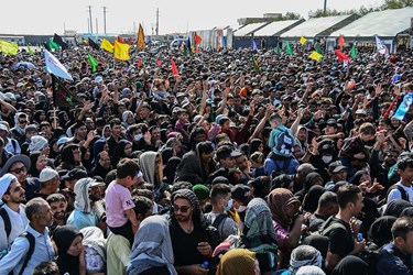 ازدحام جمعیت در  «مرز شلمچه»