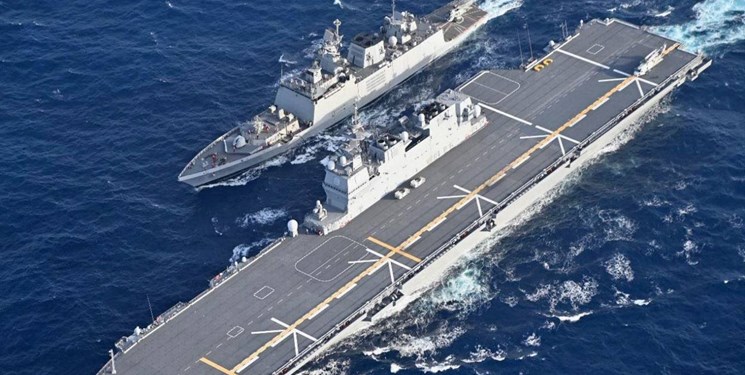 رزمایش دریایی بزرگ هند و ژاپن با تمرکز به تحرکات چین  در منطقه