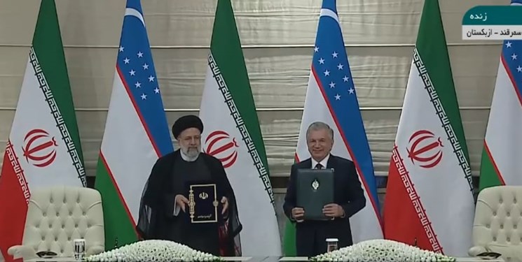 تبادل 17 سند همکاری بین ایران و ازبکستان/ رؤسای جمهور دو کشور بیانیه مشترک را امضا کردند