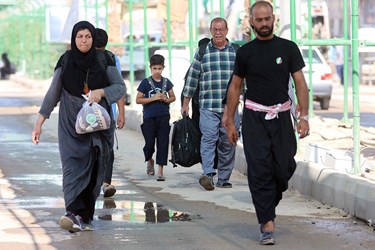  پذیرایی از زائران اربعین در مرز چذابه