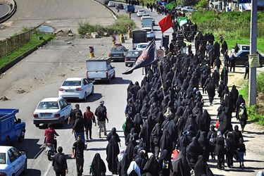 راهپیمایی جاماندگان اربعین در استان‌ها/رشت