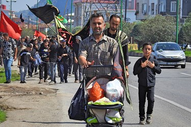راهپیمایی جاماندگان اربعین در استان‌ها/رشت