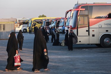 بازگشت زائران اربعین از مرز شلمچه