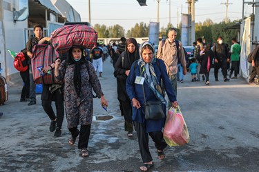 بازگشت زائران اربعین از مرز شلمچه