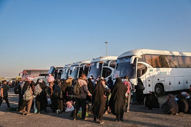 بازگشت زائران اربعین از مرز شلمچه