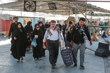 بازگشت زائران اربعین از مرز شلمچه