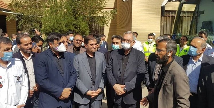 بازدید وزیر بهداشت از موکب‌های سلامت در بخش ملک‌آباد مشهد