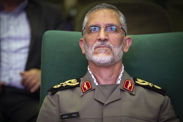 سردار سرتیپ بسیجی محمد شیرازی رئیس دفتر نظامی فرمانده کل قوا  در همایش جایگاه علم و فناوری هوایی در دفاع مقدس