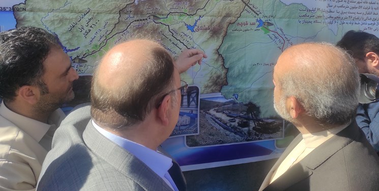 بازدید وزیر کشور از پروژه انتقال آب به سنندج