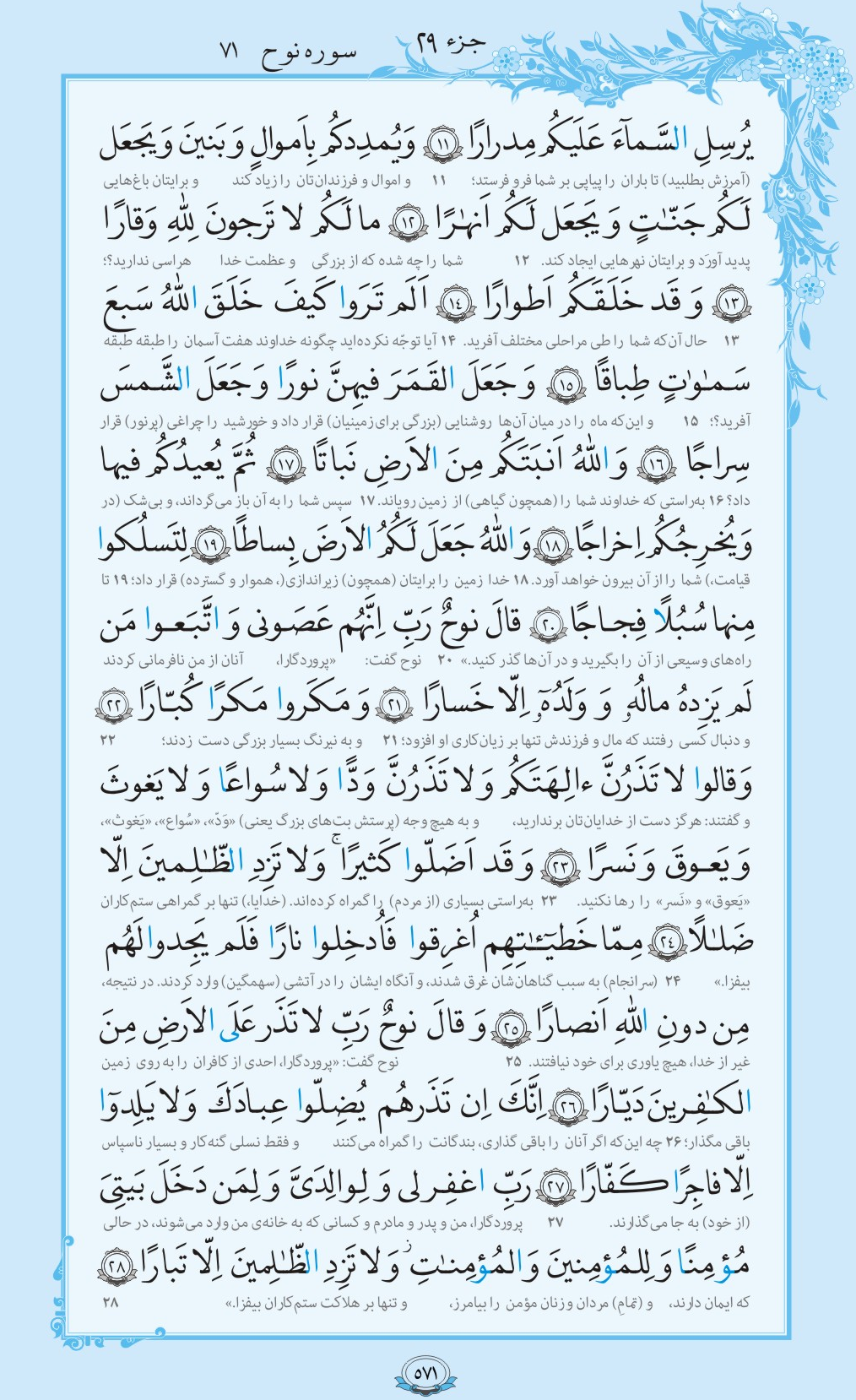 ترتیل صفحه 571 قرآن / آثار استغفار + فیلم، متن و مفاهیم 2