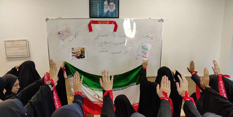 دختران انقلاب برای ایران پدر می‌دهند اما روسری نه/ پیام شنیدنی دهه هشتادی‌ها برای اغتشاشگران +عکس و فیلم