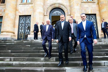 دیدار حسین امیرعبداللهیان وزیرخارجه با آلن سیمونیان رئیس مجلس ملی جمهوری ارمنستان 