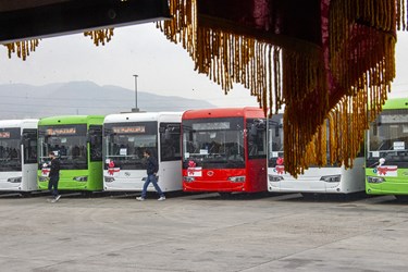 افتتاح از پروژه‌های حمل و نقل عمومی شهر تبریز