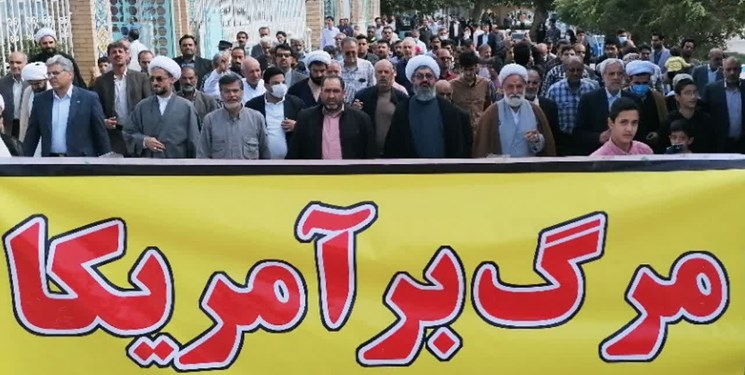 راهپیمایی مردم کاشمر در محکومیت جنایت تروریستی شیراز