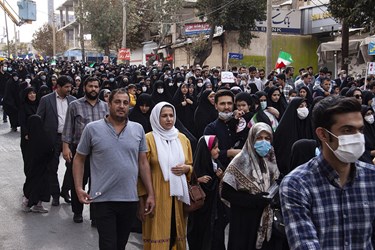 راهپیمایی مردم کرمانشاه در محکومیت آشوب و ترور