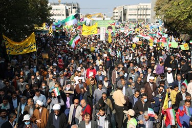 راهپیمایی ضداستکباری مردم انقلابی و ولایتمدار مشهد در یوم‌الله ۱۳ آبان