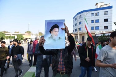 راهپیمایی ۱۳ آبان در گرگان