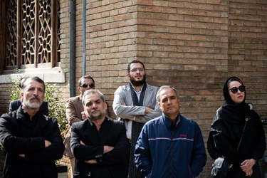 محمدمهدی دادمان رییس حوزه هنری انقلاب اسلامی در مراسم تشییع پیکر مرحوم  غلامرضا سلیمانی