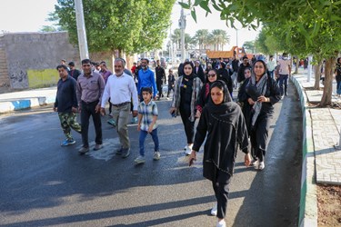 به وقت شادی؛ همایش پیاده‌روی خانوادگی در جنوب کرمان